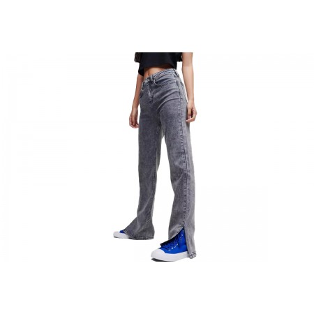 Karl Lagerfeld Hr Straight Denim W-Slit Παντελόνι Τζιν Γυναικείο 