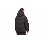 Karl Lagerfeld Γυναικείο Puffer Jacket με Κουκούλα Μαύρο