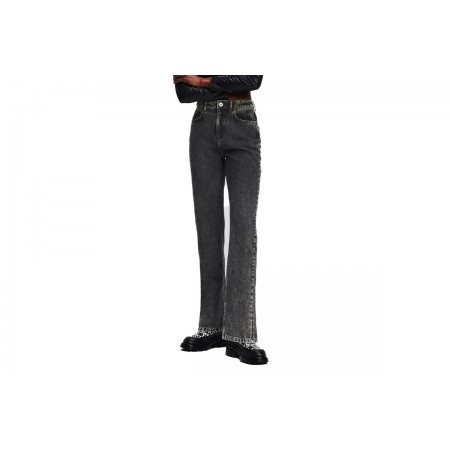 Karl Lagerfeld Hr Straight Denim W-Slit Παντελόνι Τζιν Γυναικείο 