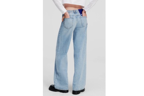 Karl Lagerfeld Mr Relaxed Denim Παντελόνι Τζιν Γυναικείο (236J1116 J124)