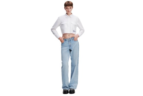 Karl Lagerfeld Mr Relaxed Denim Παντελόνι Τζιν Γυναικείο (236J1116 J124)