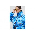Karl Lagerfeld Blurred Γυναικείο Puffer Jacket με Κουκούλα