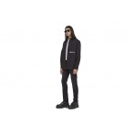 Karl Lagerfeld Woven Ανδρικό Μακρυμάνικο Πουκάμισο Μαύρο