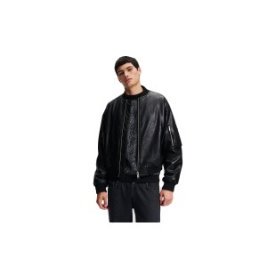 Karl Lagerfeld Cracked Pu Μπουφάν Bomber Ανδρικό (246D1501 J101)
