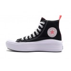 Converse Chuck Taylor All Star Move Sneakers Μαύρα, Ροζ, Λευκά