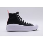 Converse Chuck Taylor All Star Move Sneakers Μαύρα, Ροζ, Λευκά