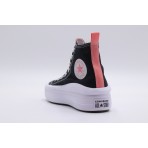 Converse Chuck Taylor All Star Move Sneakers Μαύρα, Ροζ, Λευκά