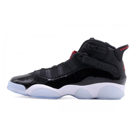 Jordan 6 Rings Παιδικά Μπασκετικά Παπούτσια Μαύρα, Λευκά