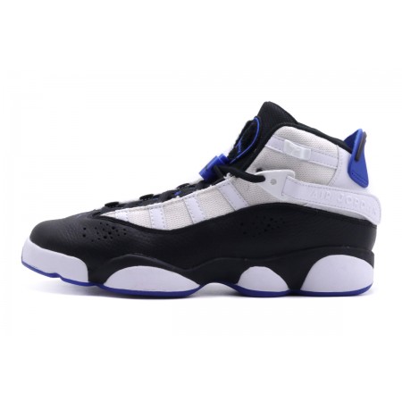 Jordan 6 Rings Παιδικά Μπασκετικά Παπούτσια Λευκά, Μαύρα, Ρουά