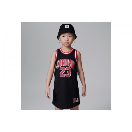 Jordan 23 Παιδικό Αμάνικο Φόρεμα Mini Μαύρο, Κόκκινο