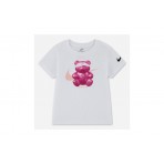 Nike Sportswear Graphic Παιδικό Κοντομάνικο T-Shirt Λευκό, Φούξια, Σομόν