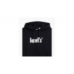 Levi's Ανδρικό Φούτερ Με Κουκούλα Μαύρο