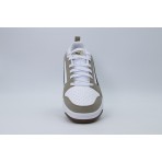 Puma Rebound V6 Low Ανδρικά Sneakers Λευκά, Μαύρα, Πουρό