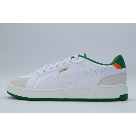 Puma Court Classico Sport Ανδρικά Sneakers Λευκά, Πράσινα, Μπεζ