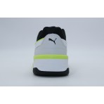 Puma Rebound Retro Sneakers Λευκά, Μαύρα, Λεμονί