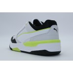 Puma Rebound Retro Sneakers Λευκά, Μαύρα, Λεμονί