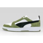 Puma Rebound V6 Low Ανδρικά Sneakers Λαδί, Μαύρα, Λευκά
