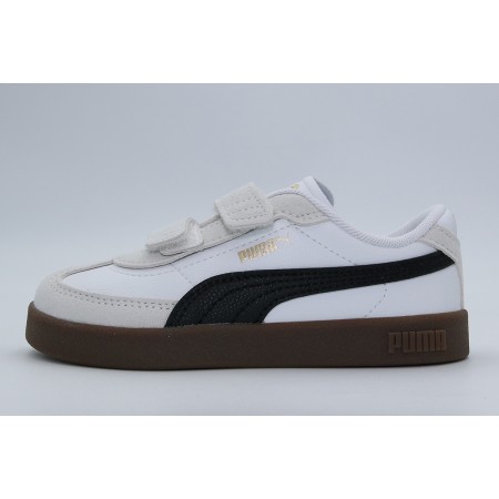 Puma Club II Era Infant Βρεφικά Sneakers Λευκά, Εκρού, Μαύρα, Καφέ