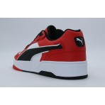 Puma RBD Break Low Ανδρικά Sneakers Λευκά, Κόκκινα, Μαύρα