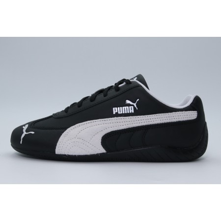Puma Speedcat Leather Unisex Sneakers Μαύρα, Λευκά