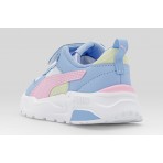 Puma Trinity 2 Βρεφικά Sneakers Λιλά, Λευκά, Ροζ, Κίτρινα