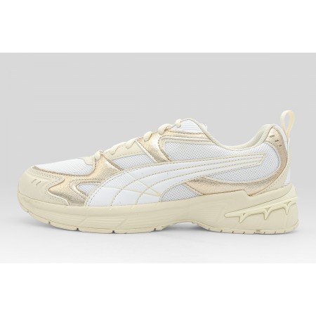 Puma Milenio Tech 2000 Metallic Whisper Sneakers Λευκά, Χρυσά