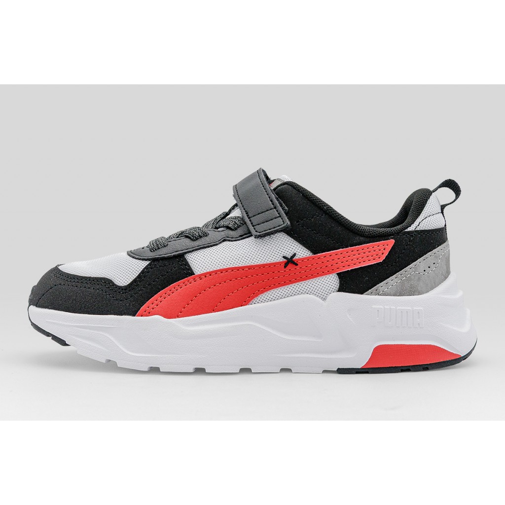 Puma Trinity 2 LT Mid 90S Παιδικά Sneakers Μαύρα, Λευκά, Κόκκινα