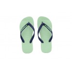 Havaianas Brasil Logo Σαγιονάρες Πράσινες, Μπλε