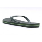 Havaianas Brasil Logo Σαγιονάρες Χακί, Λευκές