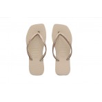 Havaianas Slim Square FC Σαγιονάρες Μπεζ, Χρυσές