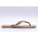 Havaianas Slim Square FC Σαγιονάρες Μπεζ, Χρυσές