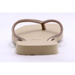 Havaianas Slim Square FC Σαγιονάρες Μπεζ, Χρυσές