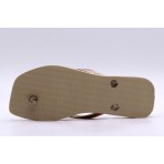 Havaianas Slim Square FC Σαγιονάρες Μπεζ, Χρυσές