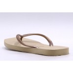 Havaianas Slim Square FC Σαγιονάρες Μπεζ, Χρυσές