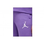 Jordan Icon Play Fleece Παιδικό Παντελόνι Φόρμας Μωβ