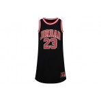 Jordan 23 Παιδικό Αμάνικο Φόρεμα Μαύρο & Κόκκινο