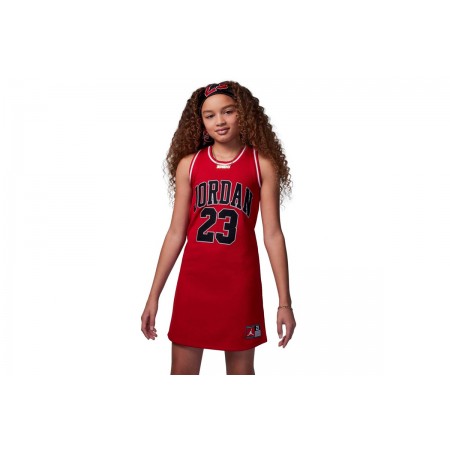 Jordan 23 Παιδικό Αμάνικο Φόρεμα Κόκκινο & Μαύρο