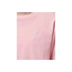 Jordan Brooklyn Essentials Embroidered Παιδικό Κοντομάνικο T-Shirt Ροζ