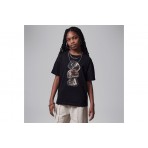 Jordan Rings Stack Παιδικό Κοντομάνικο T-Shirt Μαύρο