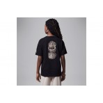 Jordan Rings Stack Παιδικό Κοντομάνικο T-Shirt Μαύρο