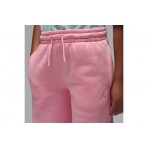 Jordan Brooklyn Fleece Παιδικό Παντελόνι Φόρμας Ροζ