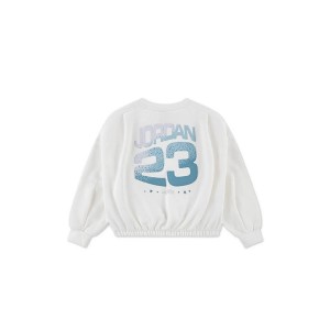 Jordan Jumpman Club Pleated Fleece Cropped Μπλούζα Με Λαιμόκοψη (45F410 782)