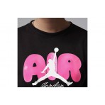 Jordan Air Bubble Graphic Παιδικό Κοντομάνικο T-Shirt Μαύρο, Φούξια, Λευκό