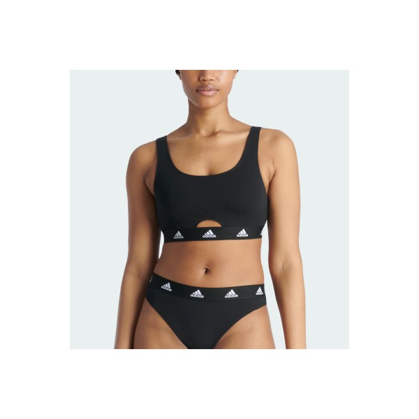 Adidas Performance Cotton Logo Bralette Γυναικείο (4A1H77 BLACK)