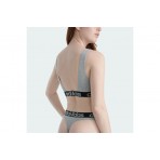 Adidas Performance Scoop Γυναικείο Bralette Γκρι, Μαύρο, Λευκό