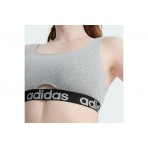 Adidas Performance Scoop Γυναικείο Bralette Γκρι, Μαύρο, Λευκό
