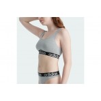 Adidas Performance Scoop Γυναικείο Bralette Γκρι, Μαύρο, Λευκό