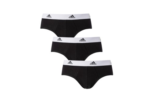Adidas Performance Active Flex Cotton Εσώρουχο Σλιπ  3-Τεμάχια (4A1M01 BLACK-WHITE)