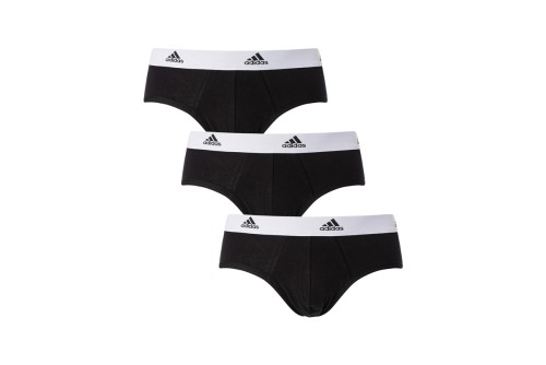 Adidas Performance Active Flex Cotton Εσώρουχο Σλιπ  3-Τεμάχια (4A1M01 BLACK-WHITE)