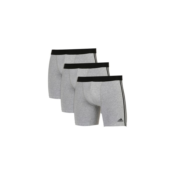 Adidas Performance Active Flex Cotton 3 Pk Boxer Brf Εσώρουχα Boxer 3-Τεμάχια (4A2M03 GREY MELANGE)